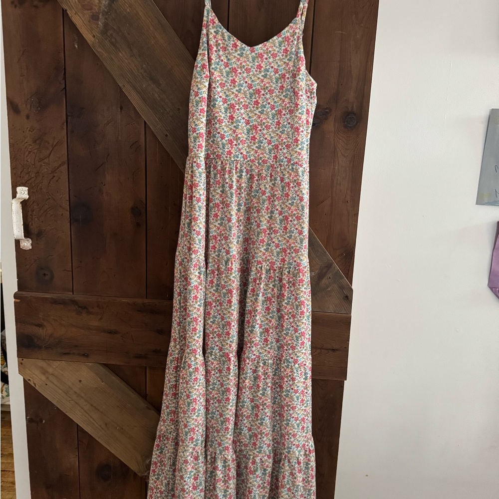 Monteau Floral Maxi Dress - Pink and White - Picture 2 of 6